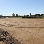Finished feed pad after Laser levelling Earthworks & Excavation