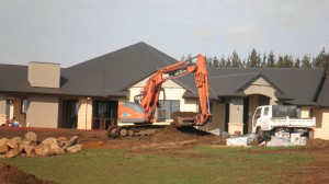 Contouring around house