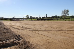 Finished feed pad after Laser levelling