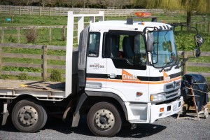 Onsite's Flat deck transport truck