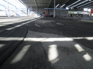 Warehouse ready for levelling