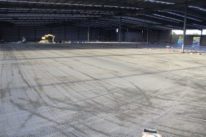 Commercial Floor ready for post tension set up
