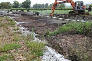 weeping wall effluent pond 1